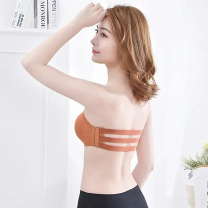 Soft And Comfortable High-Quality Padded Push-Up Strapless Tube Bralette