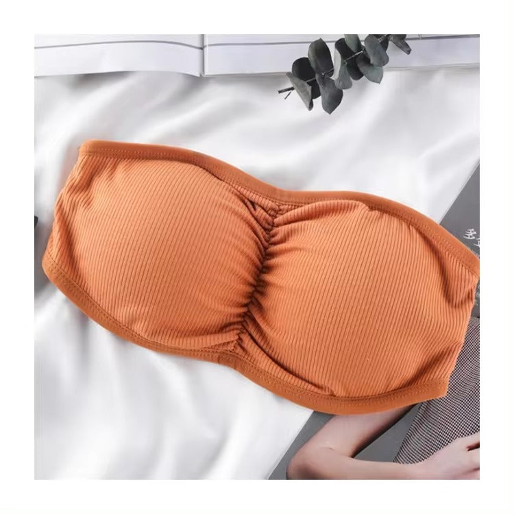 Soft And Comfortable High-Quality Padded Push-Up Strapless Tube Bralette